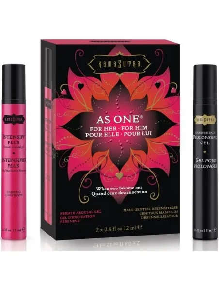 KAMASUTRA KIT PAREJAS PARA EL Y ELLA AS ONE 12 ML