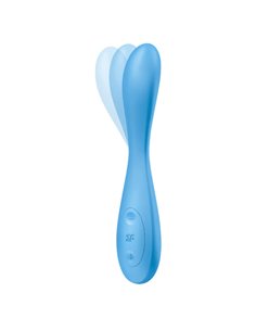 SATISFYER G-SPOT FLEX 4+ MULTI VIBRADOR - AZUL 2