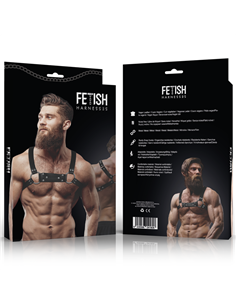 FETISH SUBMISSIVE ATTITUDE - ARNÉS BULLDOG ECOPIEL PECHO HOMBRE TALLA M/L 2